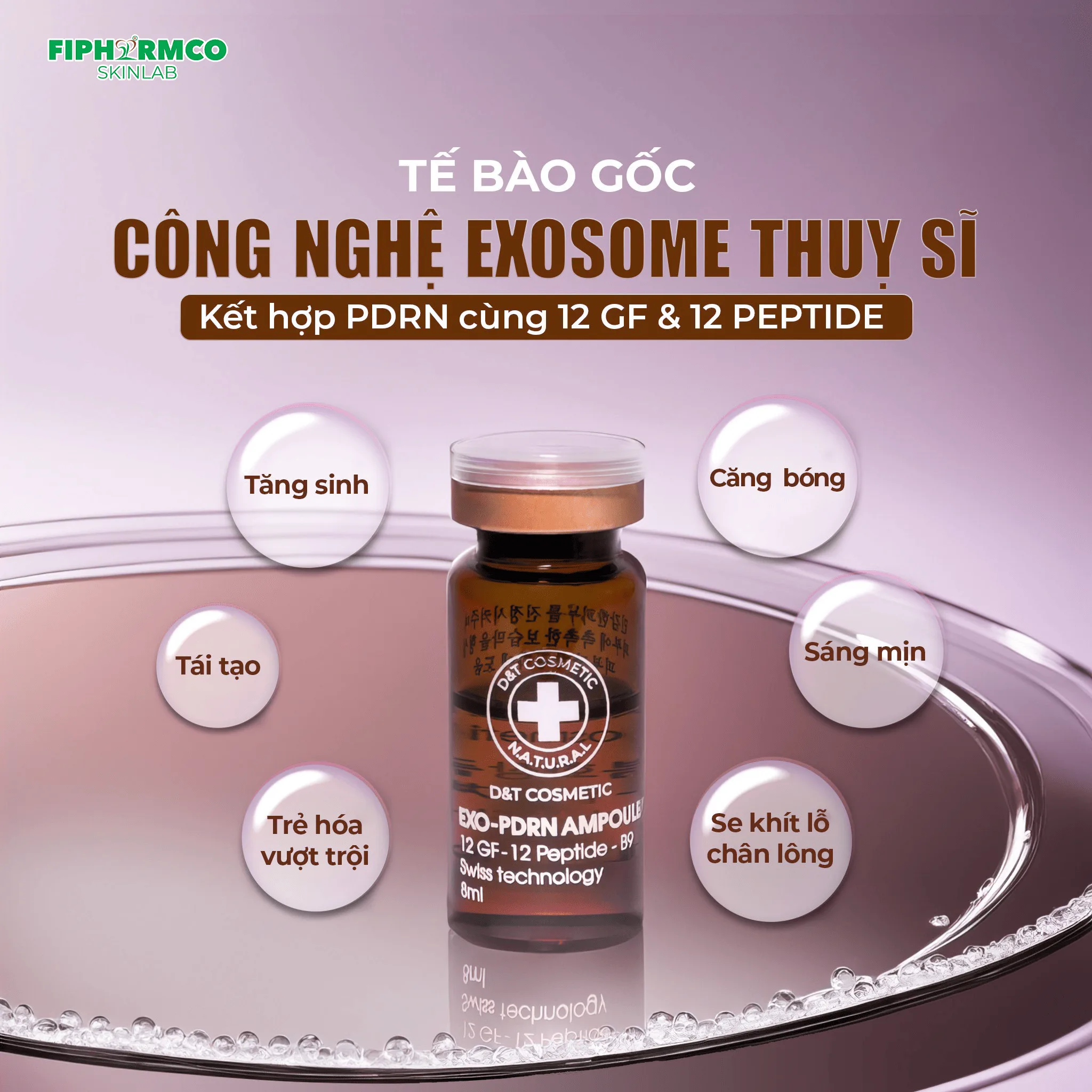 Tế Bào Gốc Exo-PDRN Ampoule Hộp 10 Lọ te-bao-goc